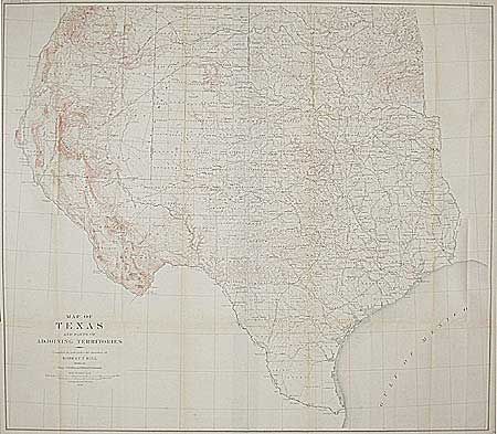 Map of Texas and Parts of adjoining Territories