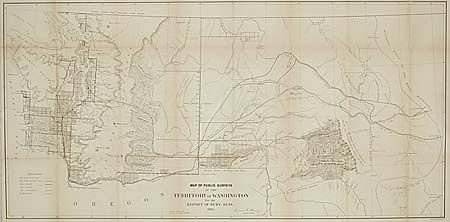 Map of Public Surveys in the Territory of Washington