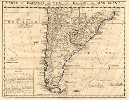 Carte du Paraguai, du Chili, du Detroit de Magellan & c.