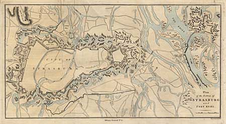 Plan of the Fortress of Strasburg and Fort Kehl