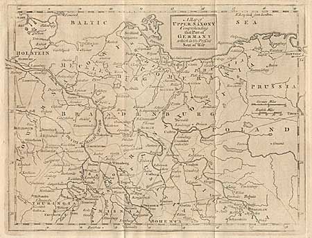 A Map of Upper Saxony Comprehending that Part of Germany which is the Present Seat of War