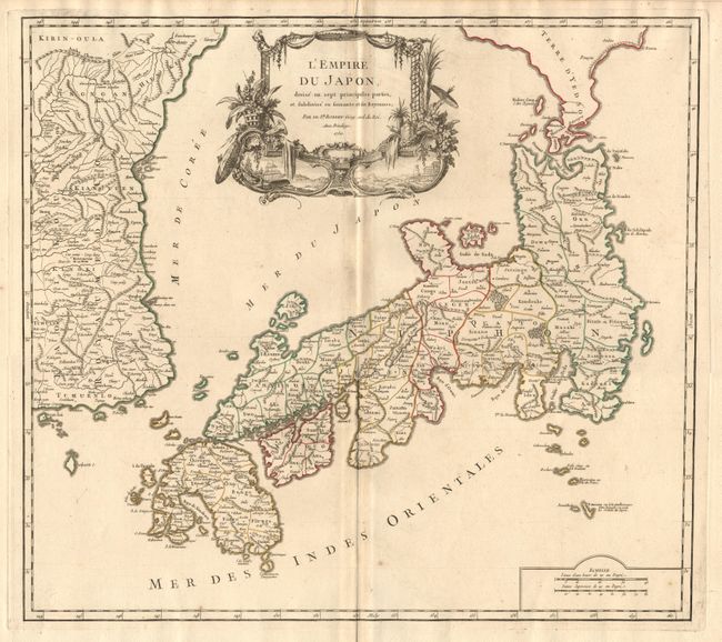 L'Empire du Japon  divise en sept principales parties et subdivise en soixante et six Royaumes
