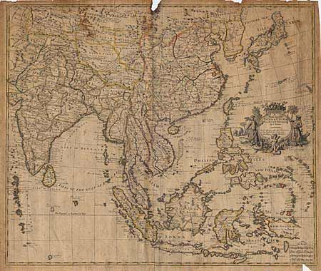 A New Map of India & China