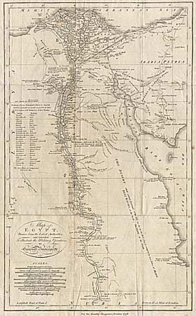 Map of Egypt, Drawn from the Latest Authorities, and intended To illustrate the Military Operations of General Buonaparte