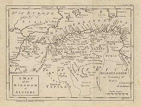 A Map of the Kingdom of Algiers