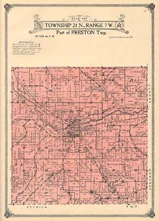 Atlas and Farm Directory with complete survey in Townships plats of Trempealeau County Wisconsin