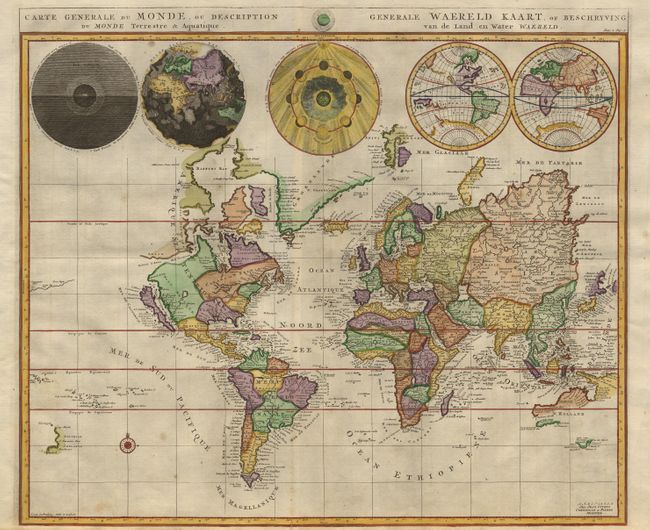 Carte Generale du Monde, ou Description du Monde Terrestre & Aquatique