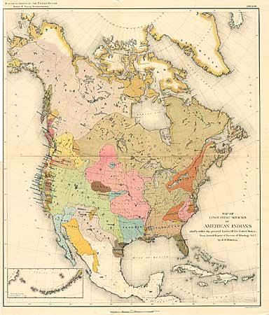 Map of the Linguistic Stocks of American Indians