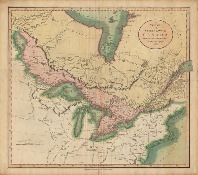 A New Map of Upper & Lower Canada From the Latest Authorities