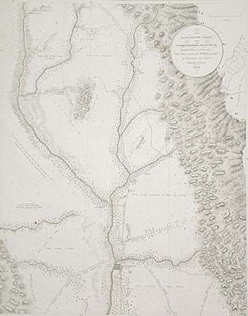 The Sacramento Valley from American River to Butte Creek, Surveyed and drawn by Order of Genl. Riley , commandg. 10th Military Dept. by Lieut. Derby, Topl. Engrs.  September & October 1849