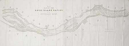 Map No. 2 Map of the Rock Island Rapids of the Mississippi River