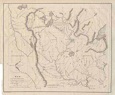 Map of the Route passed over by an Expedition into the Indian Country in 1832 to the source of the Mississippi River