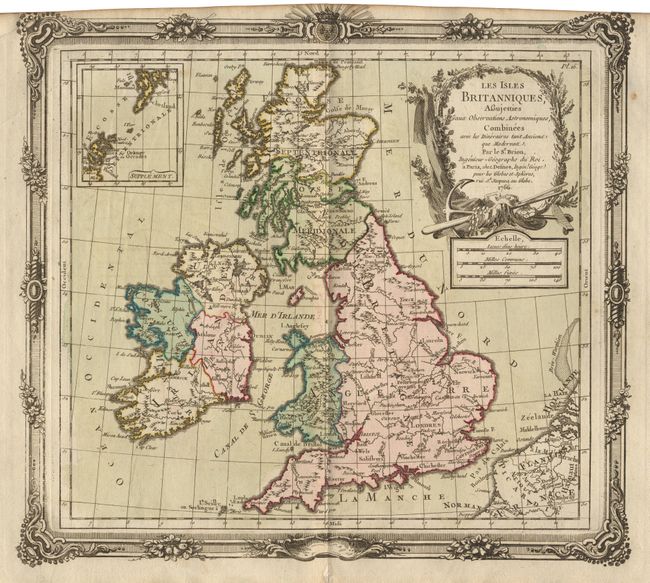 Les Isles Britanniques, Assujetties aux Observations Astronomiques, Combines avec les Itinraires tant Anciena que Modernea