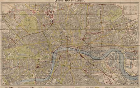 Letts's Map of London