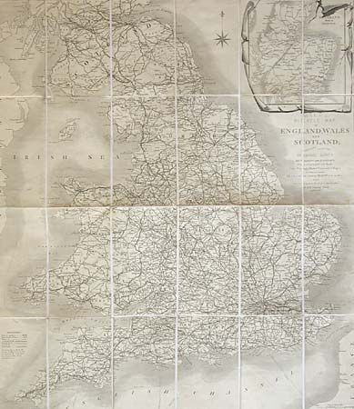 Wyld's Bicycle Map of England, Wales and Scotland; Compiled from the Ordnance Survey Describing the Railways, Direct and principle cross Roads