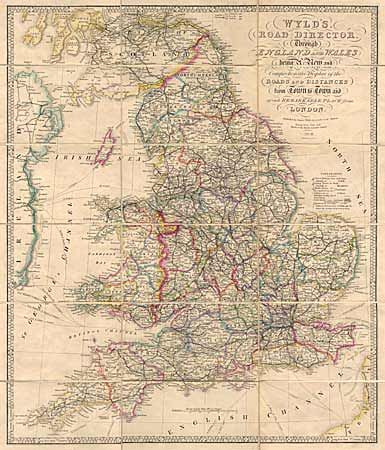 Wyld's Road Director, through England and Wales being a New and Comprehensive Display of the Roads and Distances from Town to Town and of each Remarkable Place from London