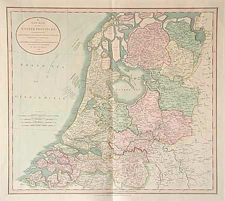 A New Map of the United Provinces, Comprehending Holland, Zealand, Utrecht, Gelders, Overyssel, Friesland and Groningen