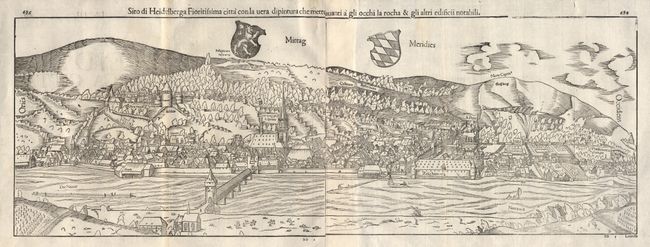 Sito di Heidelberga Fioritissima citta con la uera dipintura che.