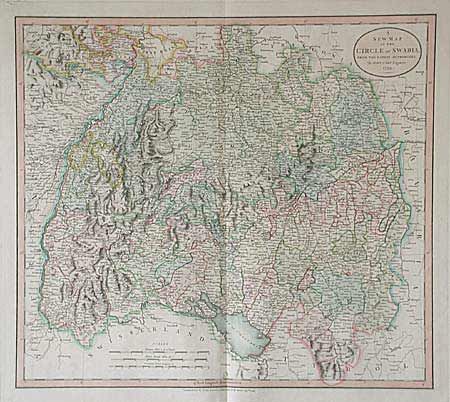 A New Map of the Circle of Swabia, from the Latest Authorities