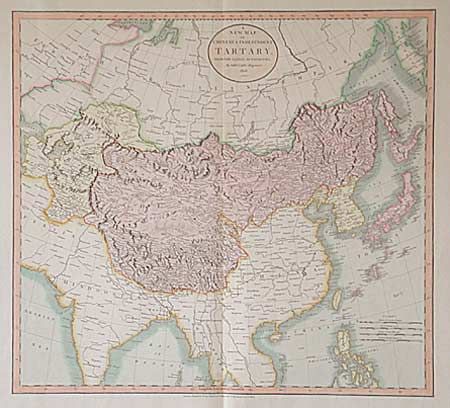 A New Map of Chinese Independent Tartary, from the Latest Authorities