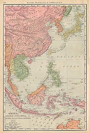 China, French Indo-China, Siam, Malaysia and Korea