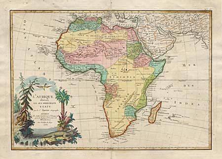 L'Afrique divise en ses principaux Etats