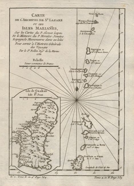 Carte de l'Archipel de St. Lazare ou les Isles Marianes