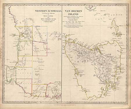 Western Australia [on sheet with] Van-Diemen Island