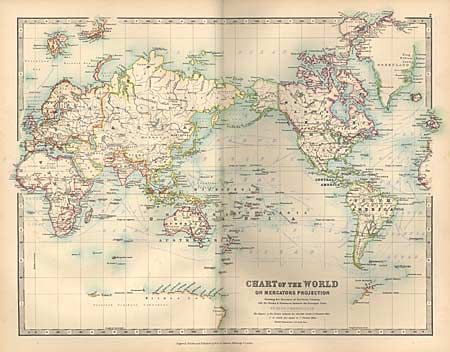 "Handy Royal Atlas of Modern Geography exhibiting the" by Johnston, ca