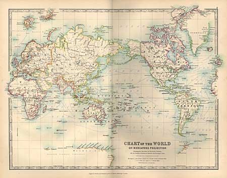 Handy Royal Atlas of Modern Geography exhibiting the Present Condition of Geographial Discoveryof the World