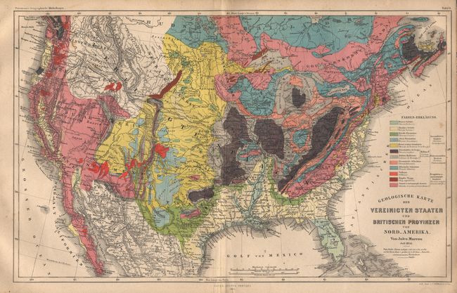 Geologische Karte der Vereinigten Staaten und Britischen Provinzen von Nord-Amerika