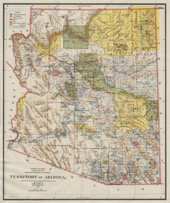 Map of the Territory of Arizona