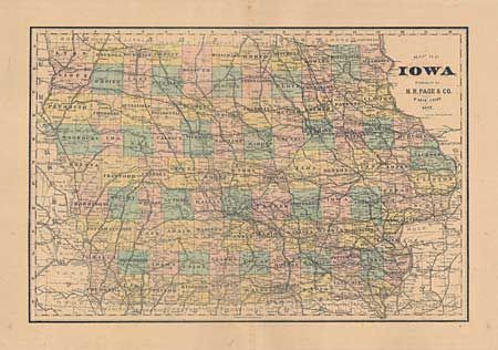 Map of Iowa