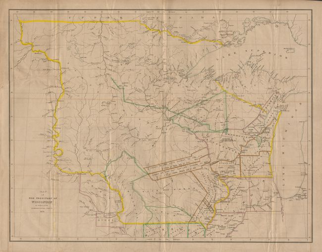 Map of the Territory of Wisconsin by David H. Burr Draughtsman to the House of Reps. U.S. 1836