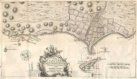 The Port of Callao, in the South Sea; with the Adjacent islands, Rocks & Coasts to Windward and Leeward, and the Soundings in Fathoms