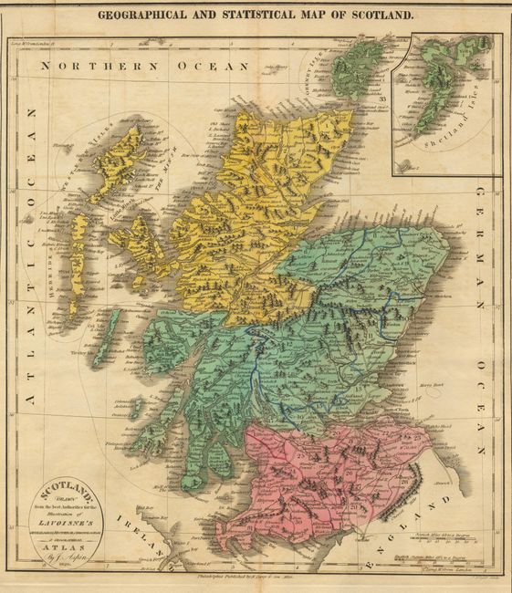 Geographical and Statistical Map of Scotland