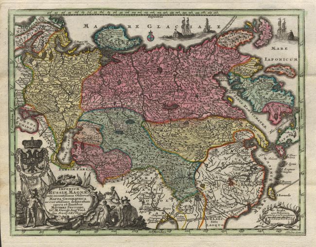 Imperium Russiae magnae juxta recentissimas Observat Mappa Geographica accuratissime delineatum opera et sumtibus