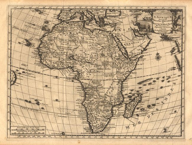 L'Afrique Suivant les Nouvelles Observations de Mess.rs de l' Academie Royale des Sciences, etc.