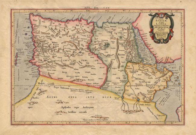Tab. IV. Africae, in qua Libya Interior et Exterior. Aethiopia sub Aegypto et Interior