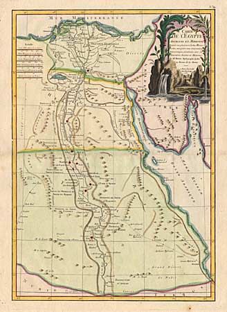 Carte de l' Egypte Ancienne et Moderne