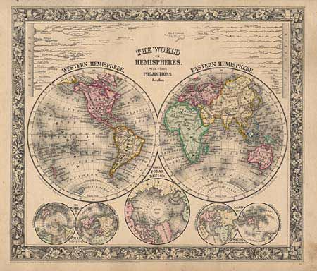 Mitchell's New General Atlas, containing maps of the Various Countries of the World, Plans of Cities, etc
