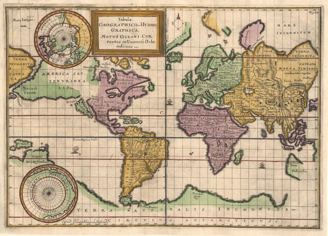Tabula Geographico-HydroGraphica. Motus Oceani Currentes in Universo Orbe indicans