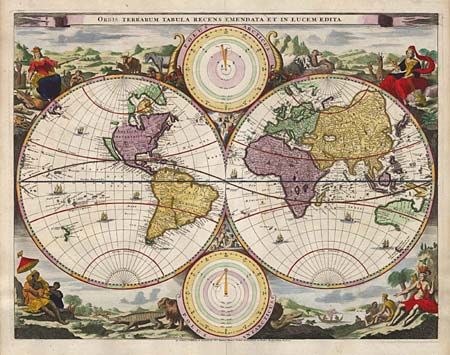 Orbis Terrarum Tabula Recens Emendata Et In Lucem Edita