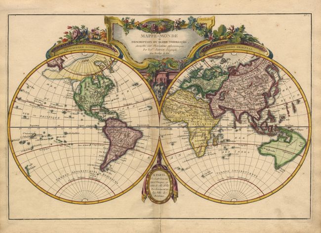 Mappe-Monde ou Description Du Globe Terrestre 