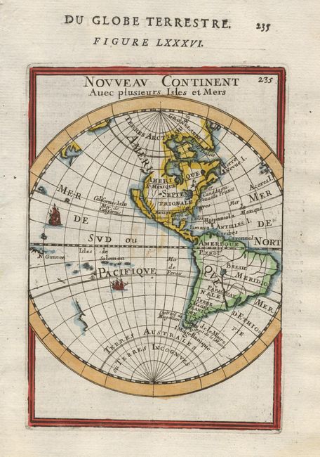 Nouveau Continent Avec plusieurs Isles et Mers