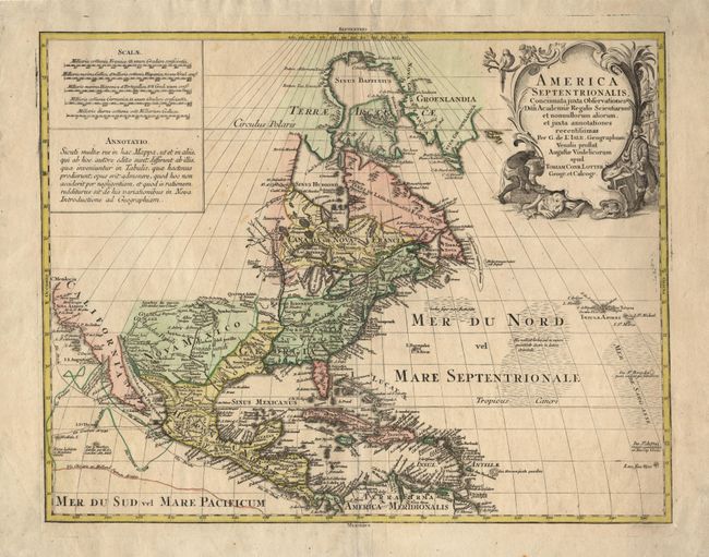 America Septentrionalis, Concinnata juxta Observationes Dnn Academiae Regalis Scientiarum et nonnullorum aliorum, et juxta annotationes recentissimas`