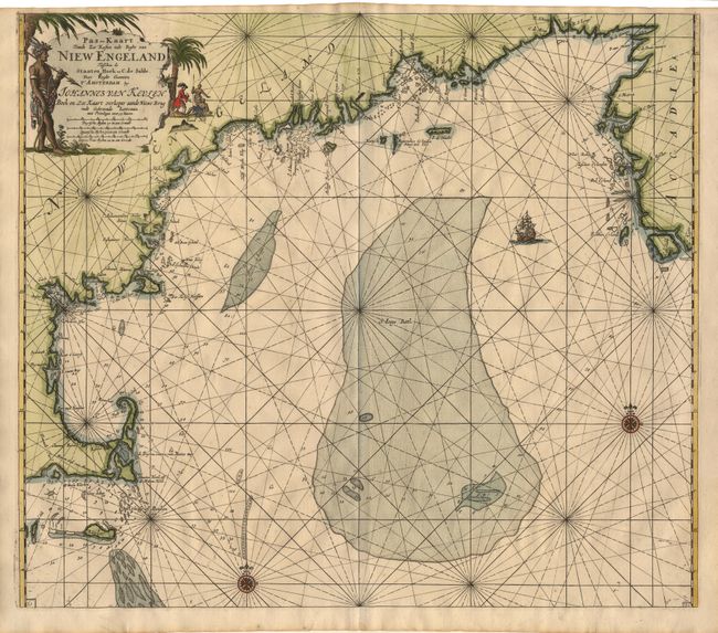 Pas-Kaart Vande Zee Kusten inde Boght van Niew Engeland Tusschen de Staaten Hoek en C. de Sable
