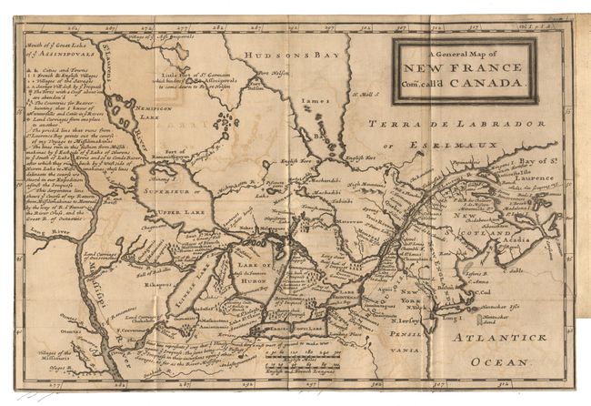 A General Map of New France com. Call'd Canada