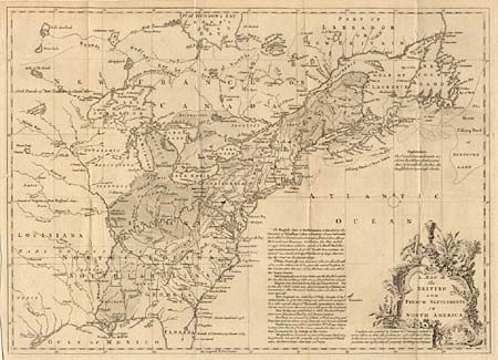 A Map of the British and French Settlements in North America