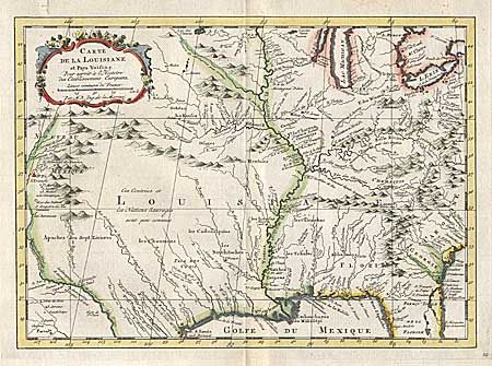 Carte de la Louisiane et Pays Voisins pour servir a l'Histoire des Etablissemens Europeens